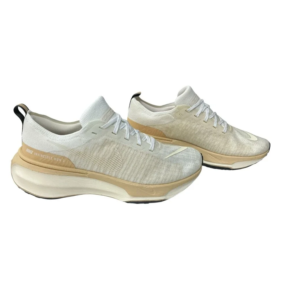 Nike ZoomX Invincible Run FK 3 White Sail Beige DR2615-106 Mens Size 10 With Def